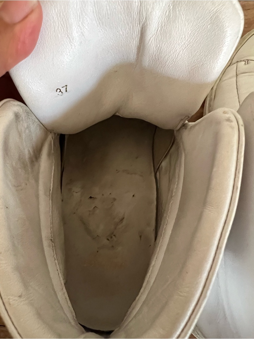 Versace White Leather High Top Medusa Sneakers EU 37 - Picture 14 of 14